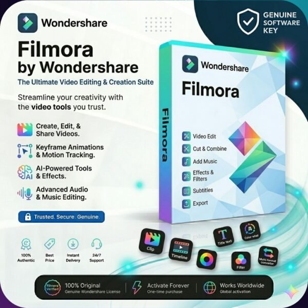Wondershare Filmora 1Year Subscription